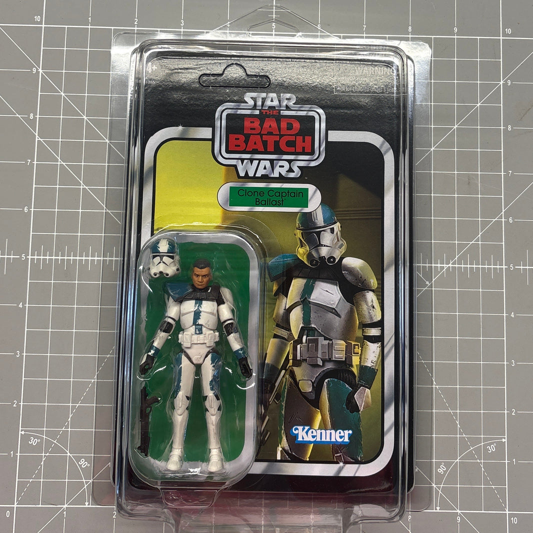 Clone Captain Ballast 1:18 | 3.75" Star Wars The Vintage Collection Action Figure VC-210 in Kenner blister packaging