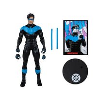 Nightwing 7.16" DC Direct Action Figure Page Punchers Wave 14 with alternate hands, escrima sticks, card, and stand