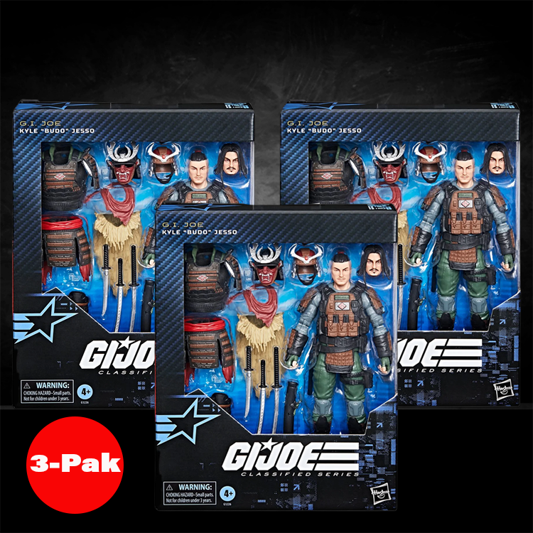 Kyle Budo Jesso Action Figure GI Joe Classified Series 1:12 BUNDLE of 3 by Hasbro in packaging with accessories