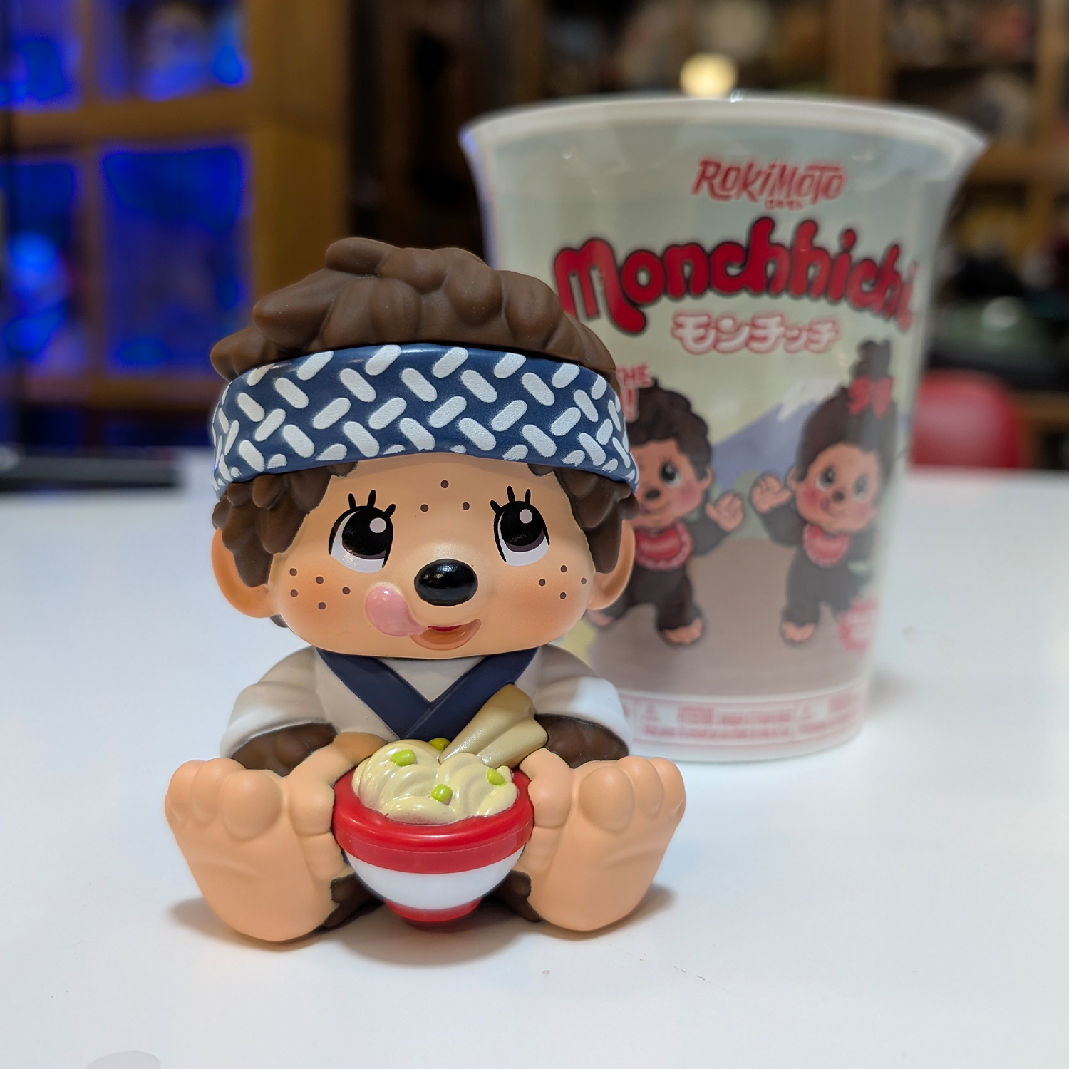Monchhichi Rokimoto Series 1 Cup of Fun Vinyl Figure – Confirmed Choice by Go Figment new in box collectible toy