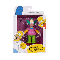 Krusty with Microphone Wave 2 Action Figure The Simpsons 5in Scale by Jakks Pacific in retail packaging with cartoon art.