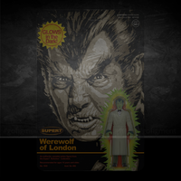 Werewolf of London 3 3/4-inch glow in the dark action figure in white suit by Super7 in blister pack