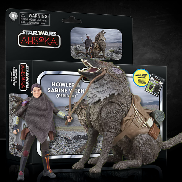 Kenner Star Wars The Vintage Collection Howler and Sabine Wren Peridea action figure set in display box