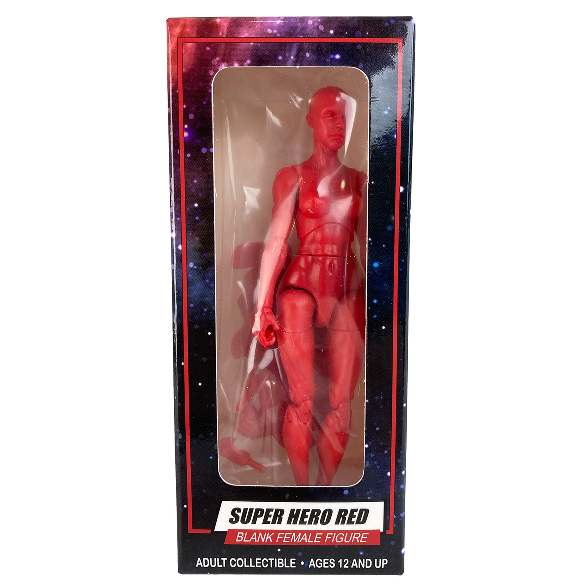 Vitruvian H.A.C.K.S. Superhero Red Blanks Female Action Figure – 1/18 Scale Collectible by Boss Fight Studio Llc new in box