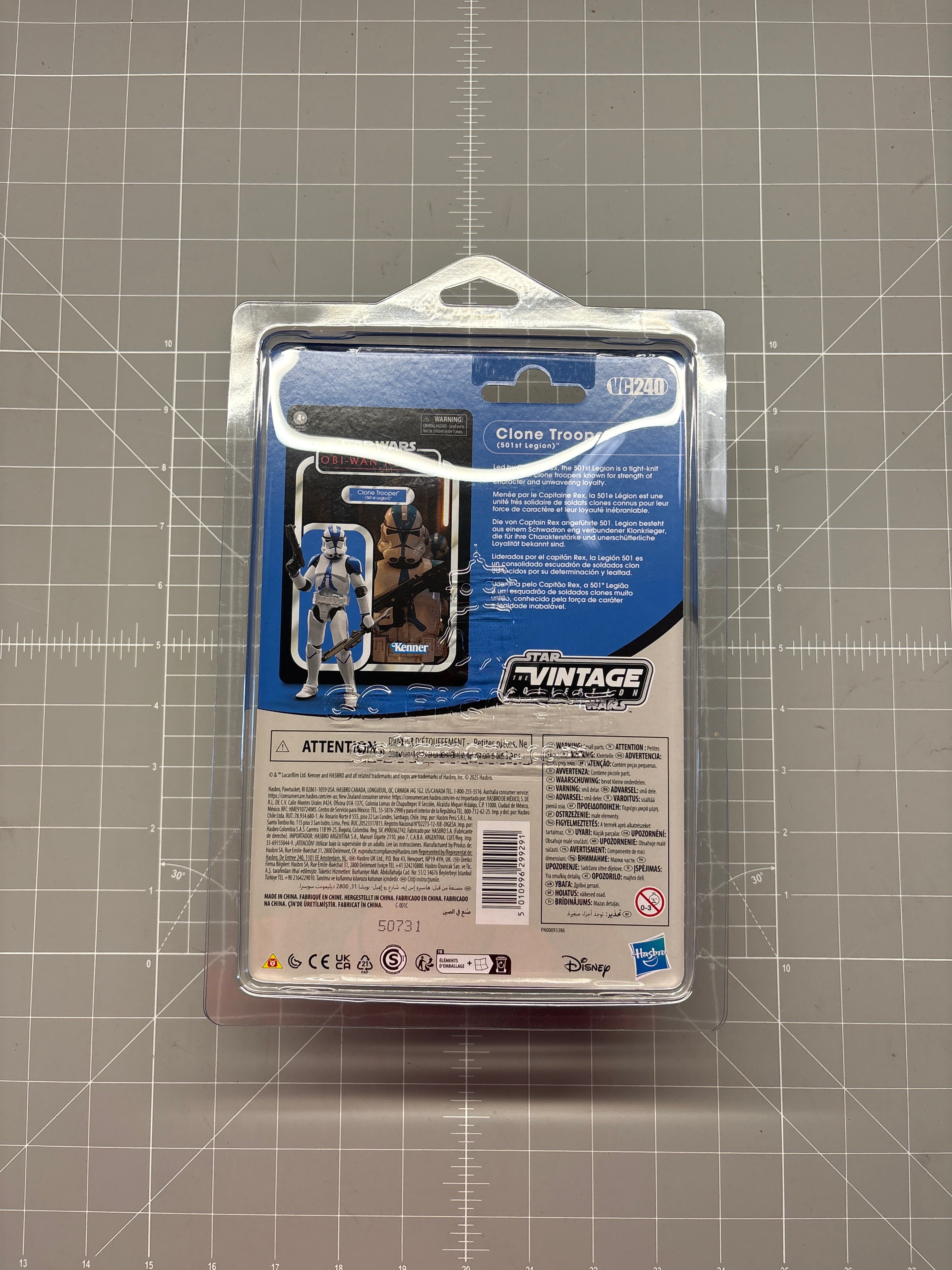 Clone Trooper 501st Legion 1:18 | 3.75" Star Wars The Vintage Collection Action Figure VC-240 Kenner packaging