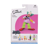 Krusty with Microphone Wave 2 Action Figure The Simpsons 5in Scale by Jakks Pacific in packaging with character images on back.