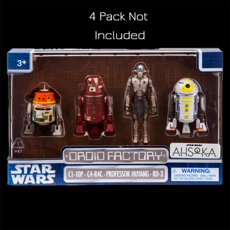 Professor Huyang Star Wars Action Figure Vintage Collection by Hasbro in new in box packaging with Droid Factory set branding.