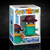 Funko Pop! Agent Perry vinyl figure from Phineas and Ferb in character hat inside branded box #1627