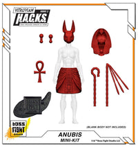 Action Figures and Collectibles by Boss Fight Studio - LOOK! Vitruvian H.A.C.K.S. - Mini-Kit Blind Bags Asst. Box with Anubis-themed red accessories
