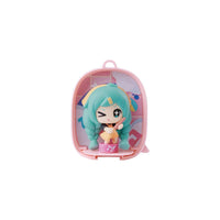 Hatsune Miku Blokees Mojipod Model Kit Diverse Music Festival Case of 6 turquoise haired figure in pink case