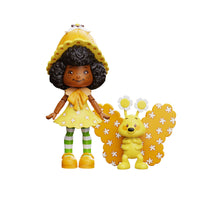 Boss Fight Studio Llc Orange Blossom figure in yellow dress with floral hat, green striped leggings, and butterfly companion accessory