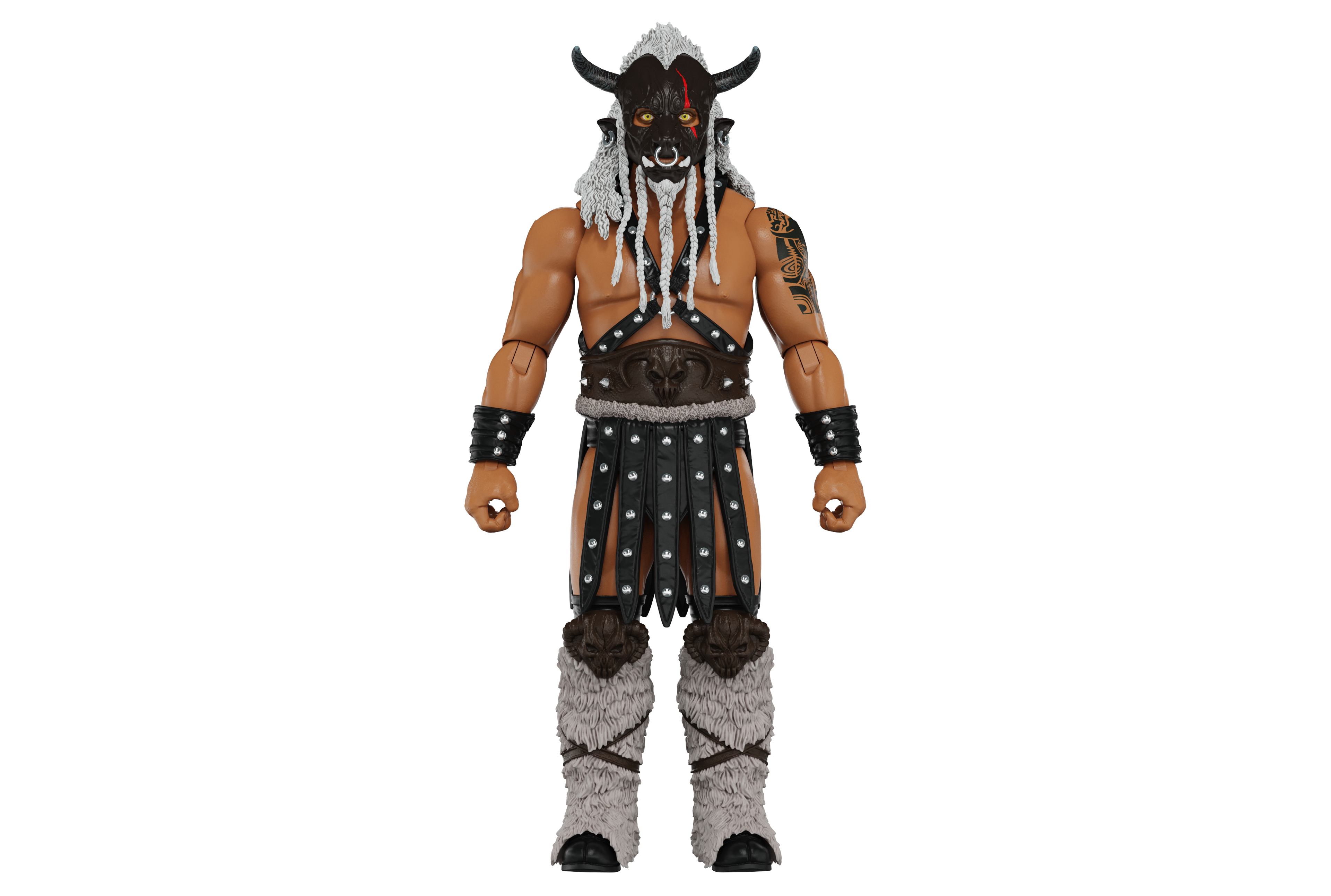 Black Taurus "The Beast Mortos" Legends of Lucha Libre Fanaticos 6" Action Figure (1:12 Scale) new in box by Boss Fight Studio Llc