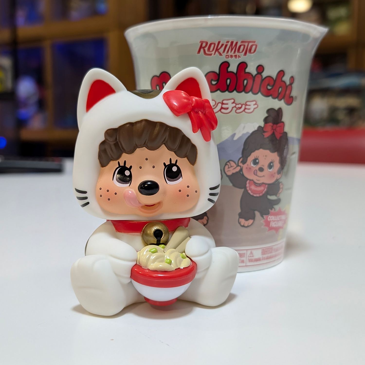 Monchhichi Rokimoto Series 1 Cup of Fun Vinyl Figure – Confirmed Choice new in box Go Figment collectible toy