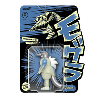 Super7 Moguera '57 glow in the dark ReAction figure in packaging with illustrated monster design and Japanese text