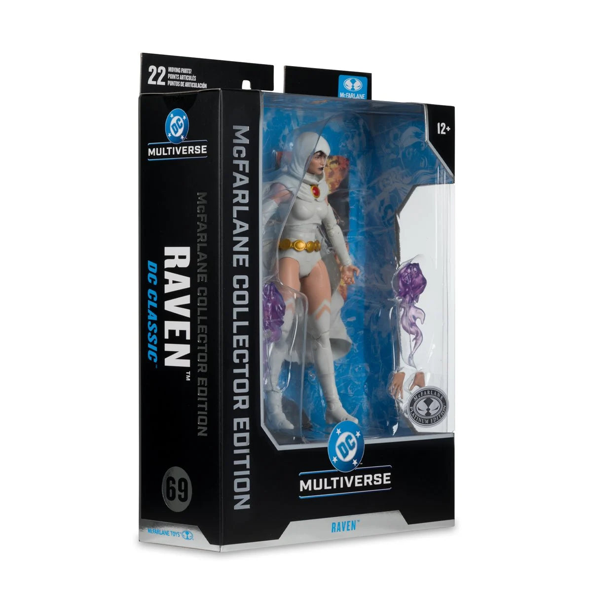 Raven White Chase Variant 7" McFarlane Action Figure DC Multiverse W16 in box by McFarlane Toys