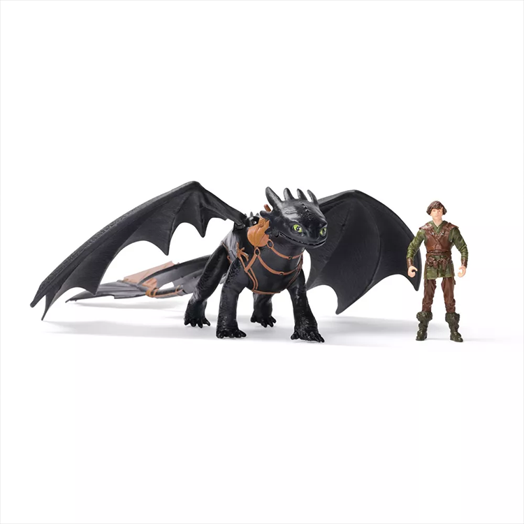 How to Train Your Dragon Hiccup and Toothless action figure set by Spin Master on white background