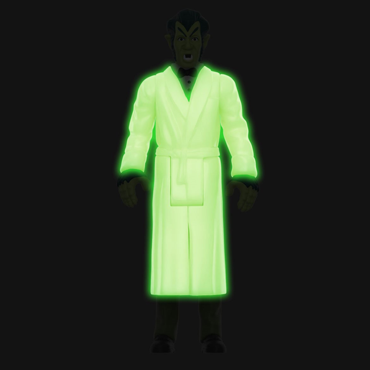 Super7 Werewolf of London glow-in-the-dark action figure wearing glowing robe with fierce expression visible