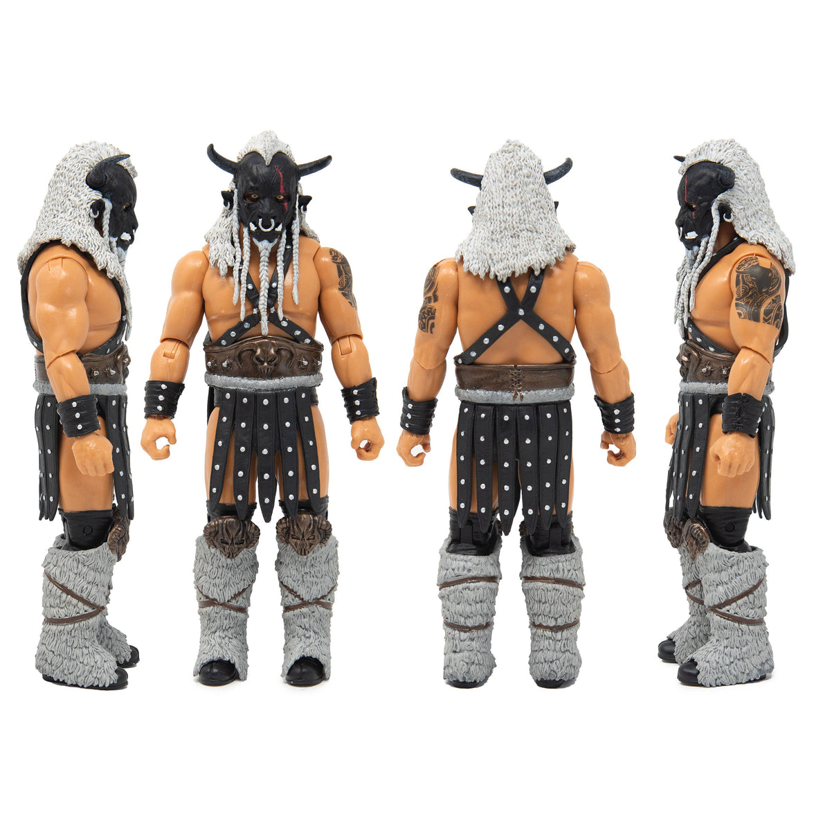 Black Taurus "The Beast Mortos" Legends of Lucha Libre Fanaticos 6" Action Figure (1:12 Scale) by Boss Fight Studio Llc new in box multiple views