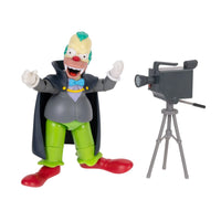 Simulated alt text for Vampire Krusty the Clown Deluxe Action Figure The Simpsons 5" Treehouse of Horror for m4vh1y-be.myshopify.com. You are an expert SEO agent. You will generate an ALT text for this image. <Store_Context> Business Details: - Curated by a passionate collector, ensuring authe...