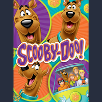 Scooby-Doo cartoon artwork puzzle box art featuring Scooby and the gang from Master Pieces 500 piece set
