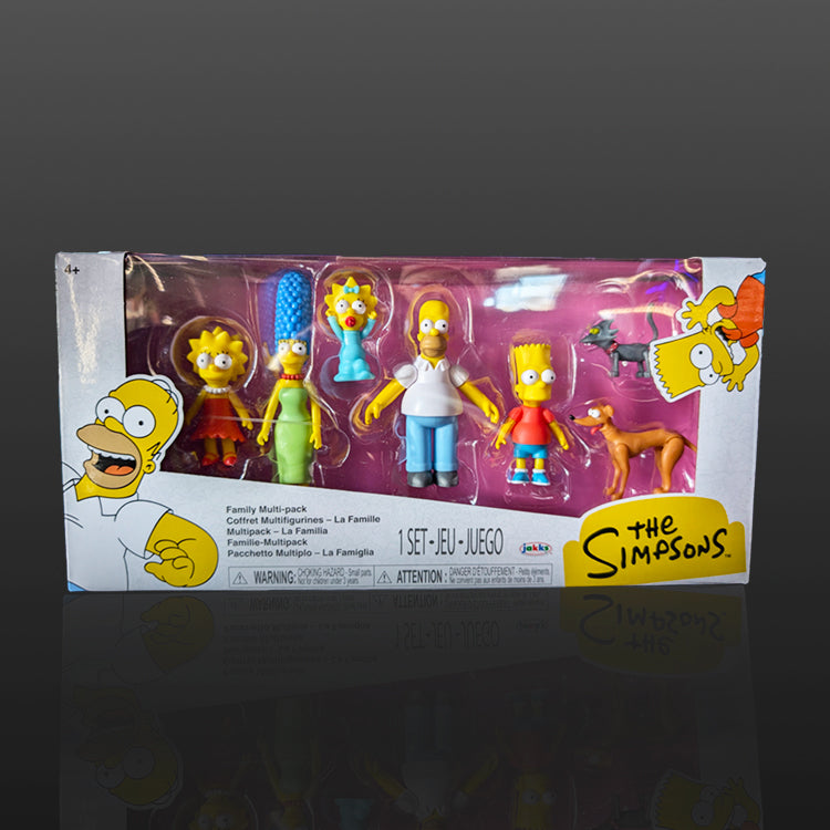 The Simpsons Family Multipack of 7 Action Figures 2 1/2" Scale