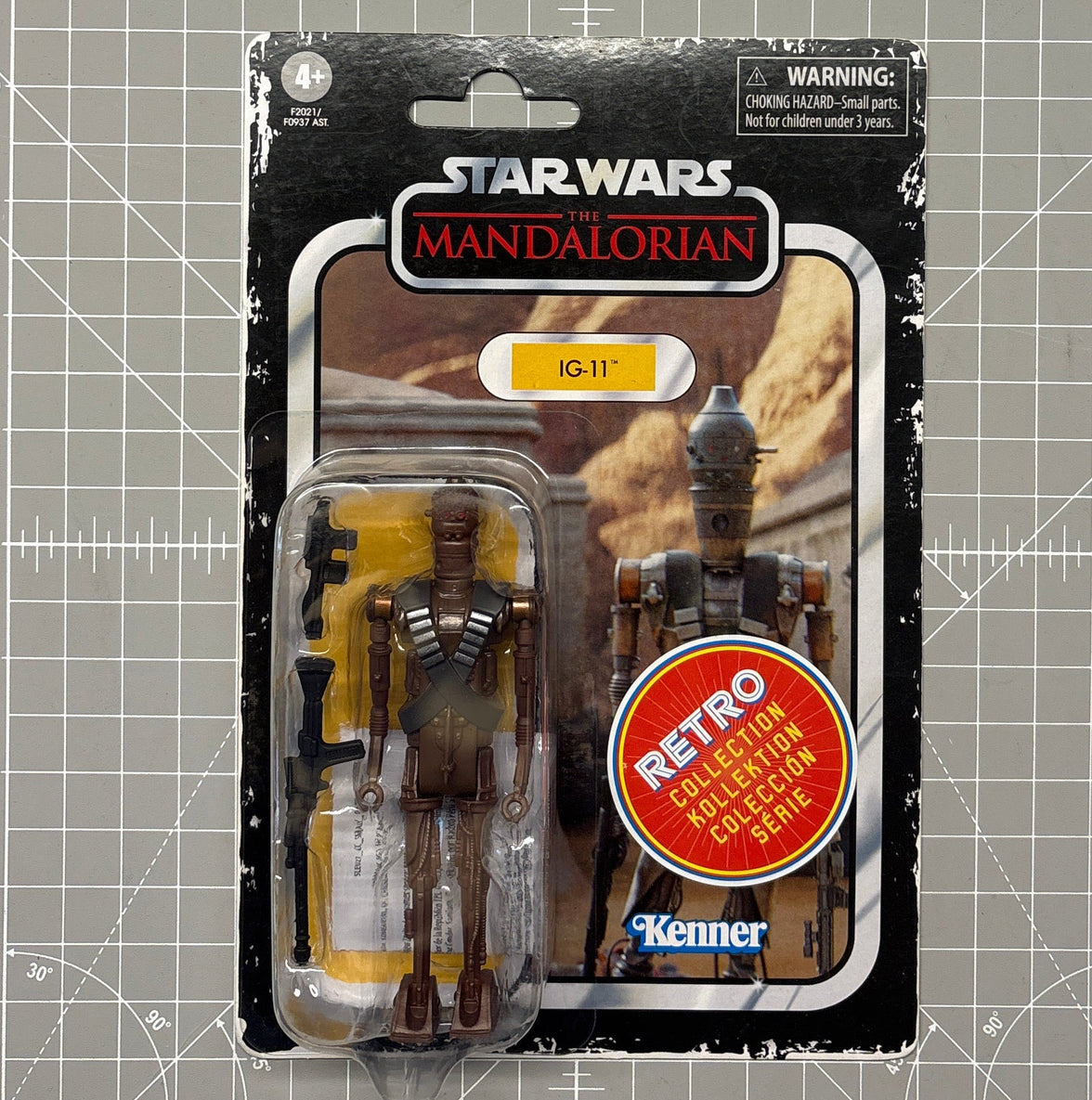 Star Wars The Mandalorian IG 11 Kenner Retro Collection action figure in blister packaging