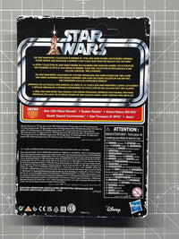 Kenner Death Squad Commander Star Wars Retro Collection Action Figure in case ANH packaging back view