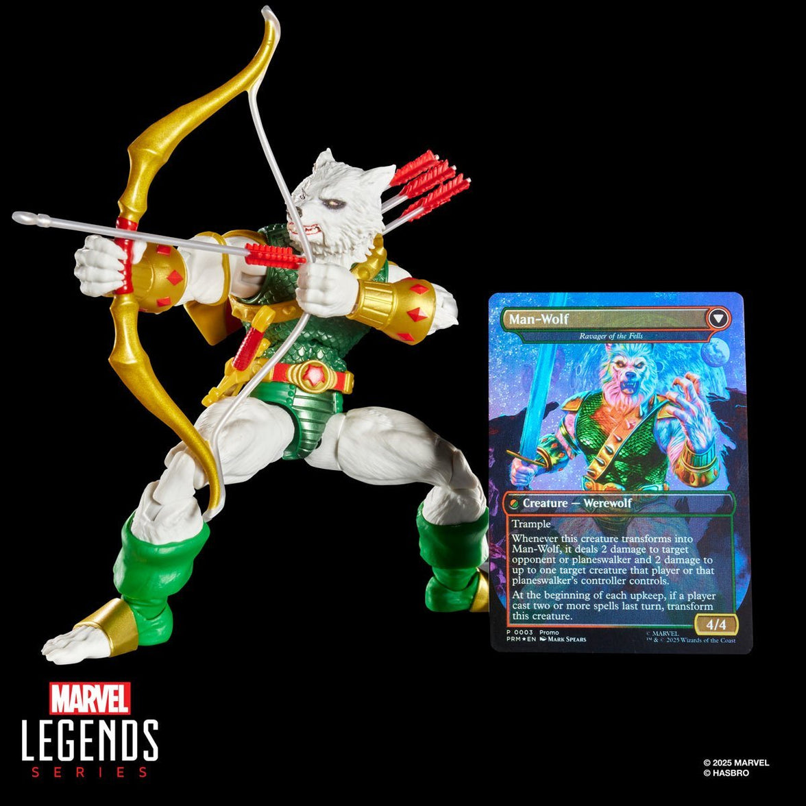 Spider-Man Marvel Legends Magic: The Gathering Man-Wolf 6-Inch Action Figure with Card
