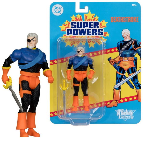 Deathstroke 4.5" McFarlane DC Super Powers Wave 16 Figure by McFarlane Toys in blue and orange packaging