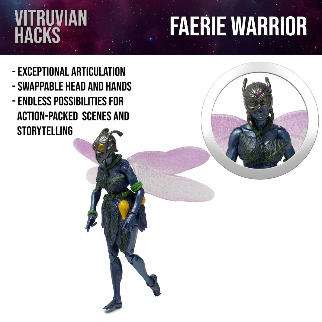 Faerie Warrior - Winged Terror Vitruvian H.A.C.K.S. Action Figure 1:18 Scale by Boss Fight Studio Llc new in box