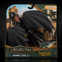 Spin Master How to Train Your Dragon Toothless and Hiccup action figure set with real feel wings in packaging