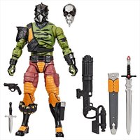 G.I. Joe Classified Darklon 6-inch action figure by Hasbro with alternate head, weapons, and accessories displayed on white background