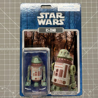 R5-Z0MB Star Wars Droid Factory 3.75 Action Figure Disney Halloween Astromech in package
