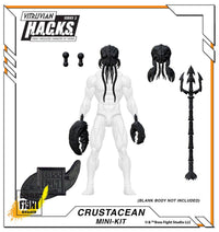 Action Figures and Collectibles by Boss Fight Studio - LOOK! Vitruvian H.A.C.K.S. - Mini-Kit Blind Bags Asst. Box with crustacean-themed black accessories and weapon parts