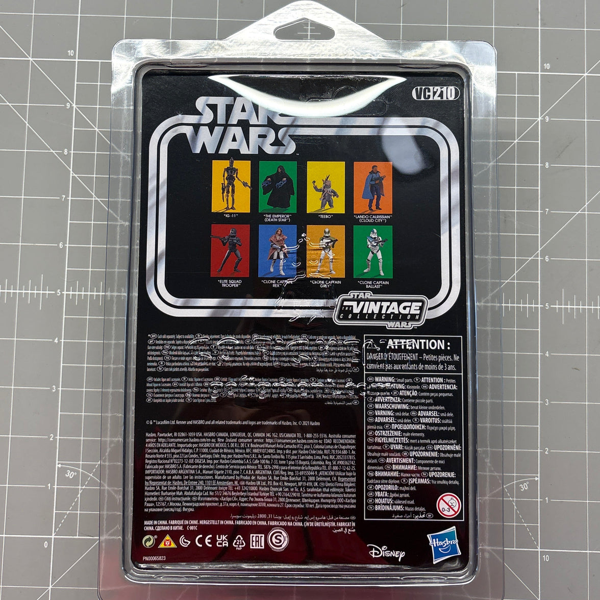Clone Captain Ballast 1:18 | 3.75" Star Wars The Vintage Collection Action Figure VC-210 Kenner back packaging