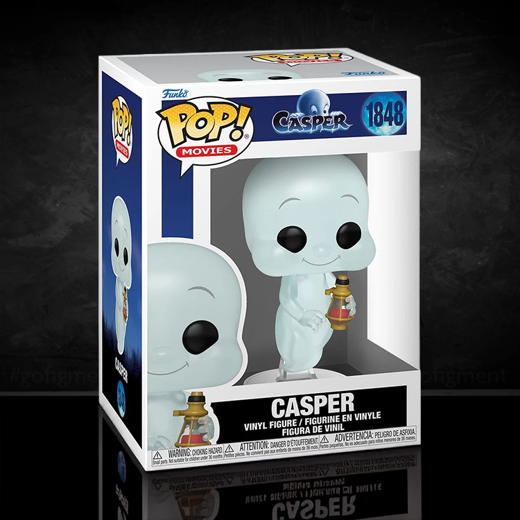 Funko Pop! Movies Casper 30th Anniversary vinyl figure #1848 in window box with lantern accessory visible
