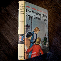 17 The Mystery of the Brass-Bound Trunk "Blue Endpages" Nancy Drew Books