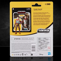 Cobb Vanth (Mando Armor) Action Figure Star Wars Vintage Collection VC-343 Kenner new in box back packaging view