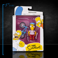 Jakks Pacific Milhouse action figure with bicycle in 5-inch scale The Simpsons collectible packaging