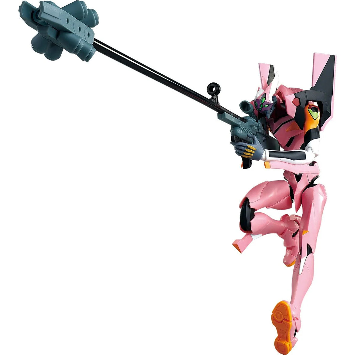 Type-08a 6.5" Blokees Model Kits Neon Genesis Evangelion Legend Edition pink mecha holding a rifle