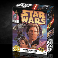 Prime 3d Star Wars 3D Lenticular Effect Puzzle box featuring iconic characters with 300 pieces and 81 Jawas design