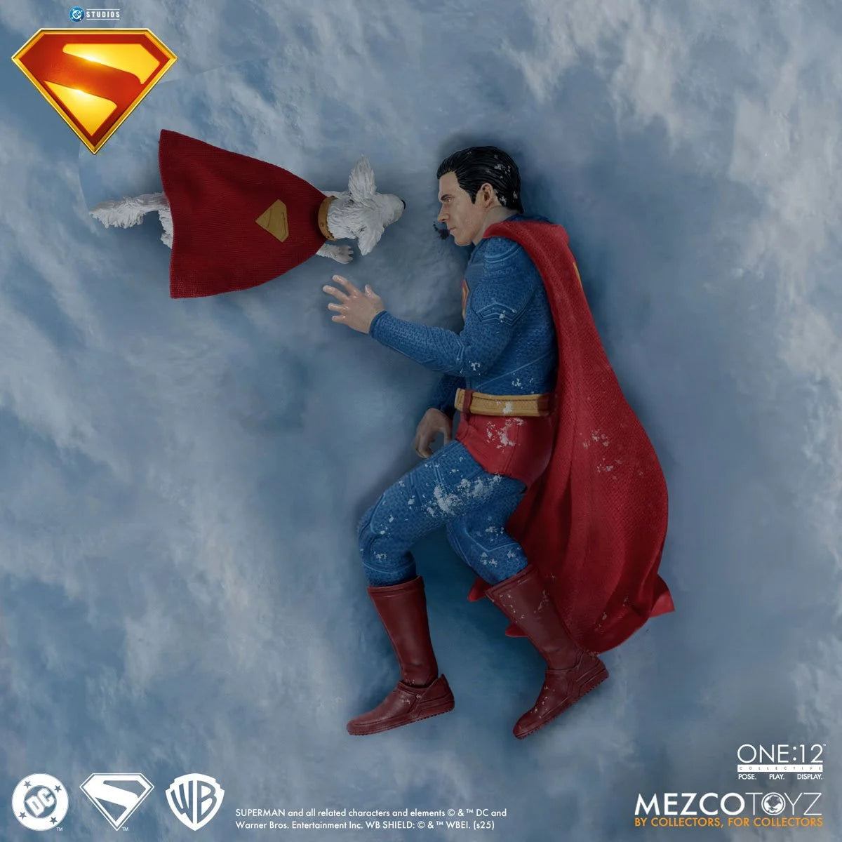 Superman (2025) One:12 Collective Action Figure by Mezco Toyz with Krypto the Superdog 6.7-Inch