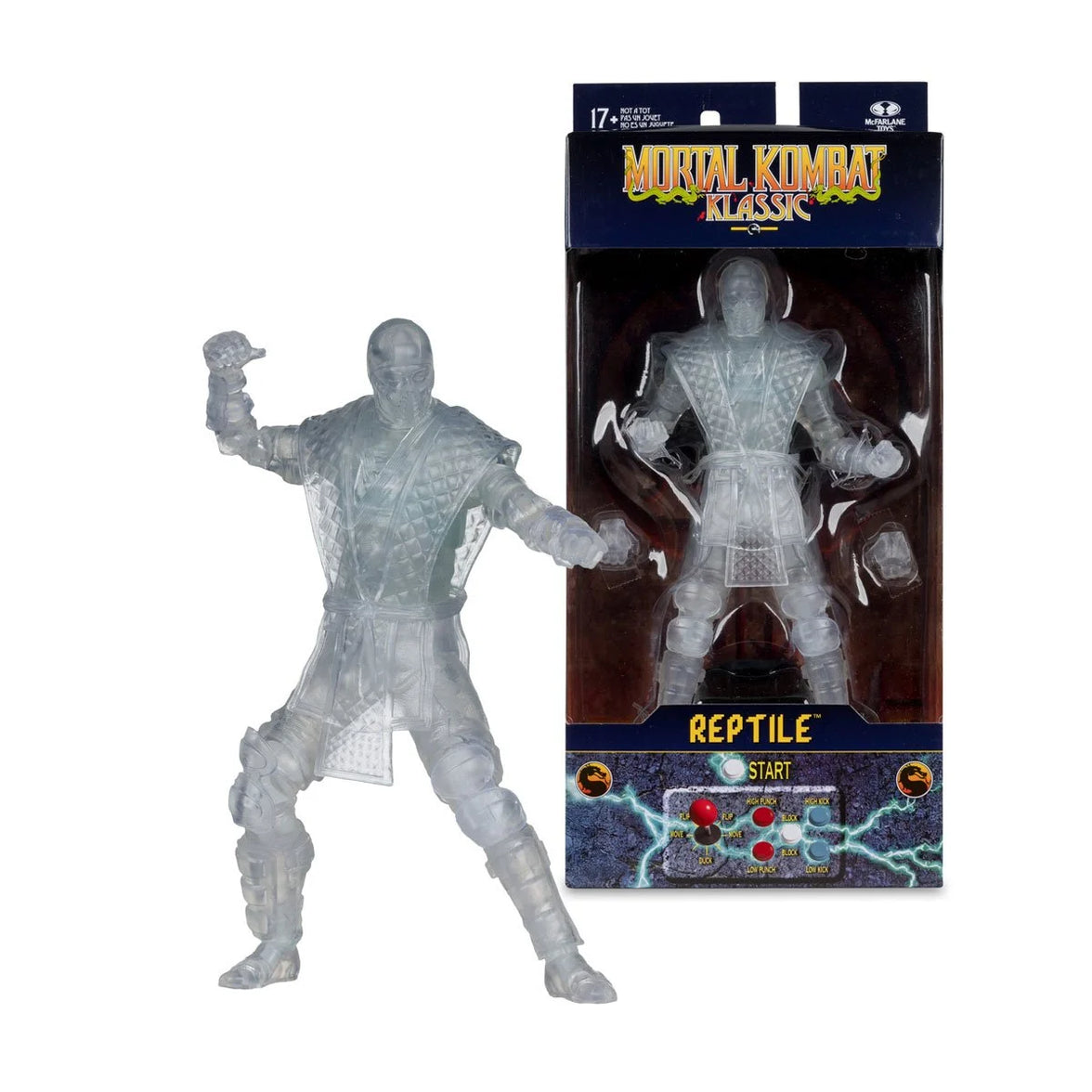 Reptile Invisible - Mortal Kombat Klassic W5 7" Figure McFarlane boxed with loose figure by Go Figment