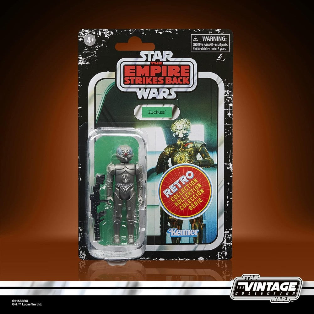 Kenner Star Wars Retro Collection Zuckuss 3.75-inch action figure in packaging from Empire Strikes Back series