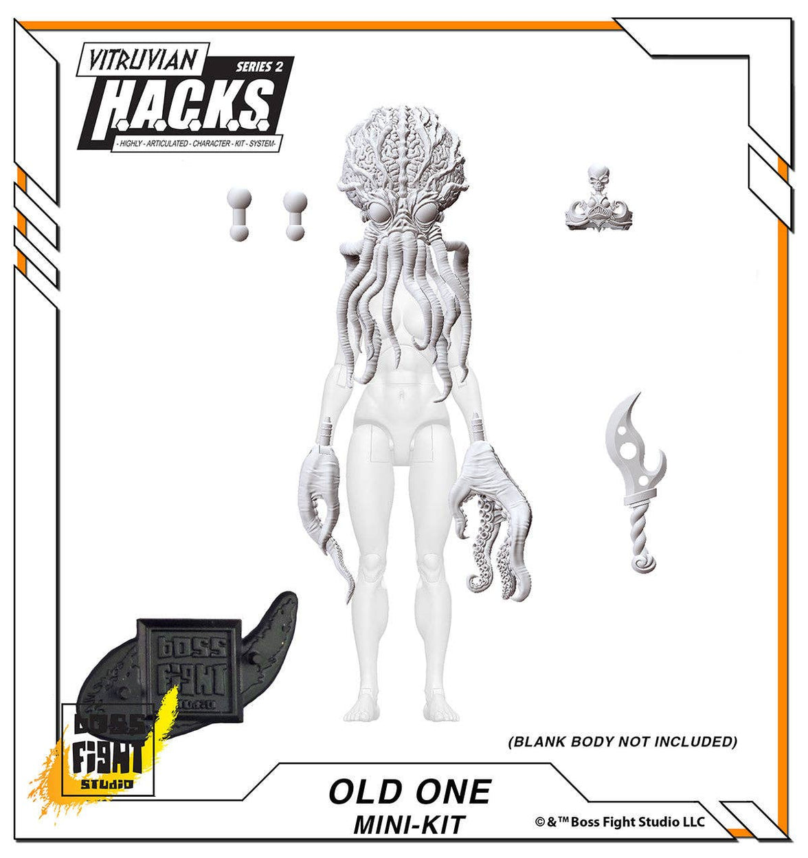 Action Figures and Collectibles by Boss Fight Studio - LOOK! Vitruvian H.A.C.K.S. - Mini-Kit Blind Bags Asst. Box with intricate tentacle creature parts