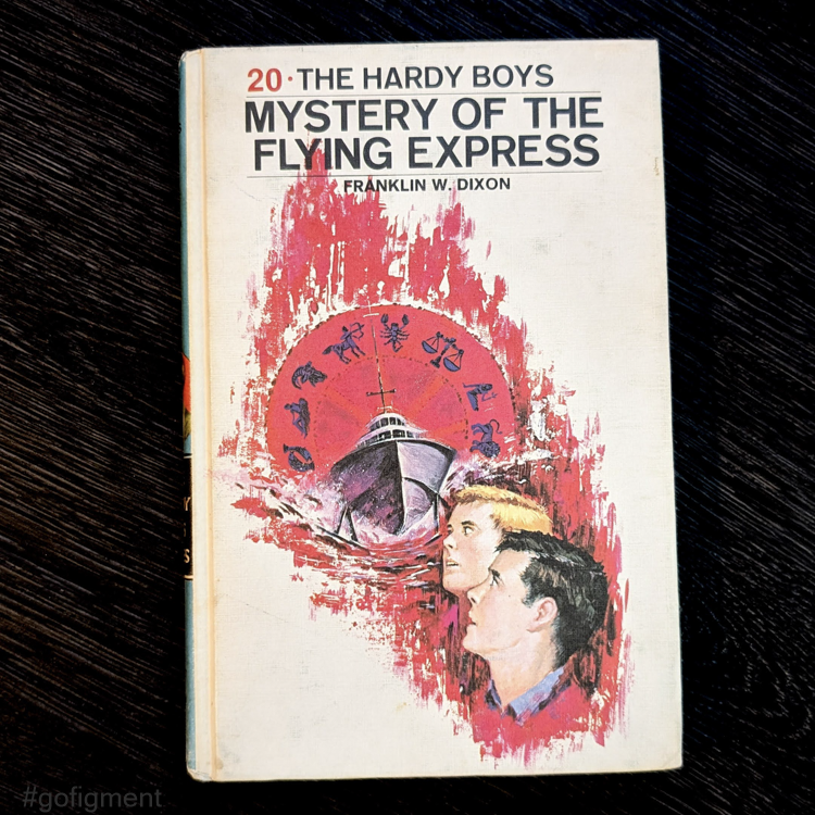 20 Mystery of the Flying Express (1970-RN):  Hardy Boys Book Blue-Back image 0