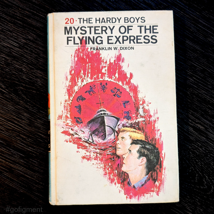 20 Mystery of the Flying Express (1970-RN):  Hardy Boys Book Blue-Back image 0