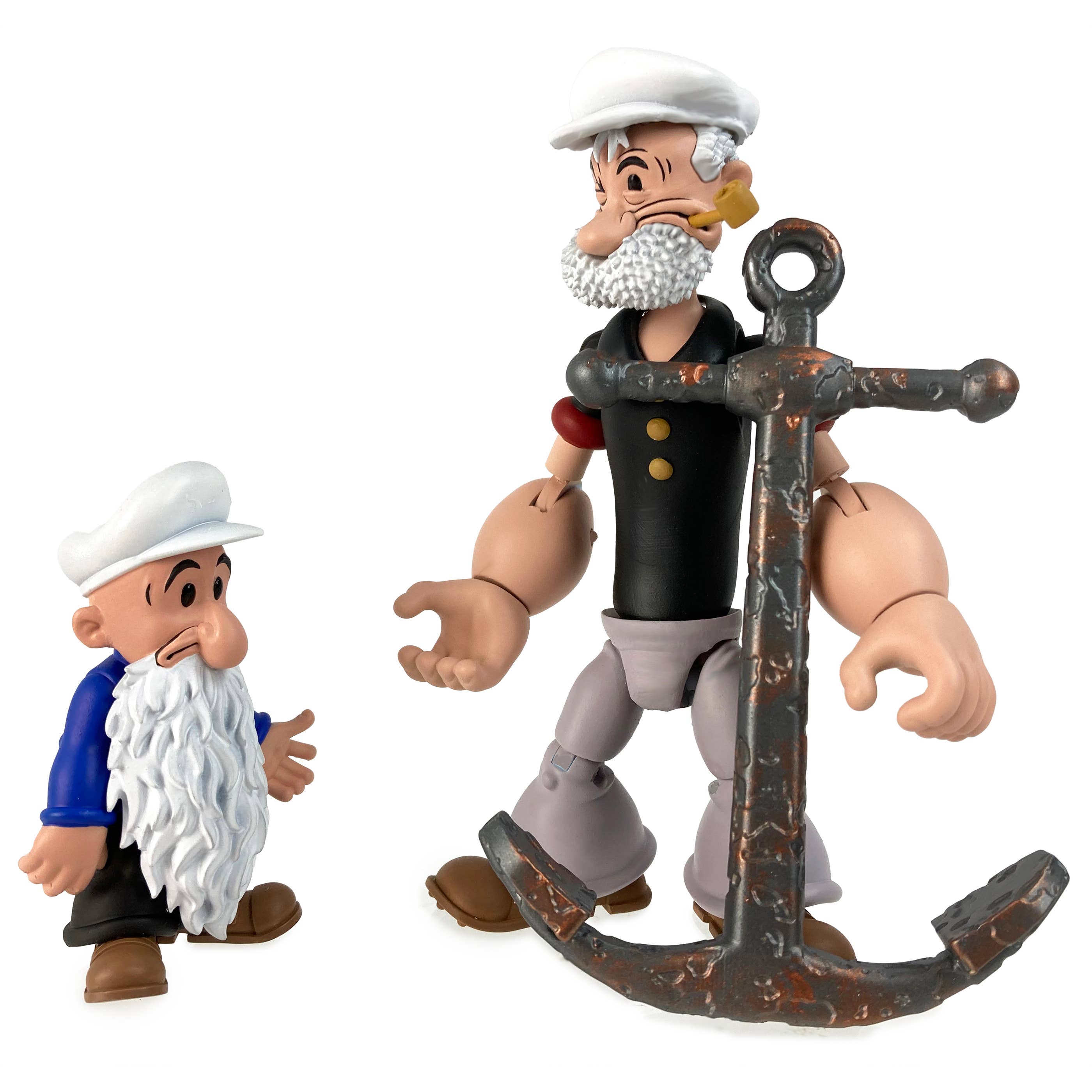 Boss Fight Studio Llc Poopdeck Pappy figures with large anchor accessory and distinct sailor hats and beards