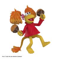 Boss Fight Studio Llc Fraggle Rock Red figure with bright orange hair, red top, and holding dancing maracas on white background