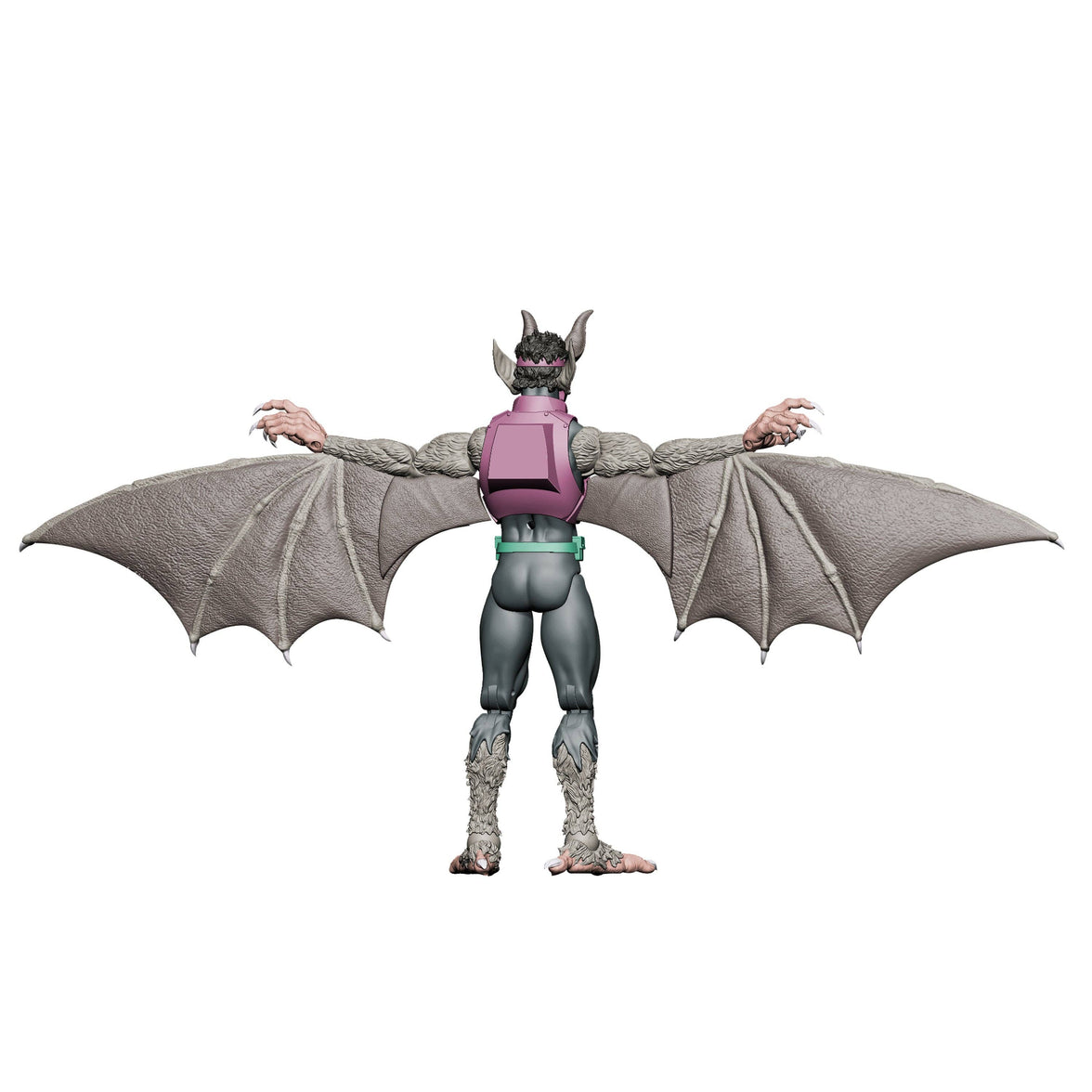 La Borinqueña Action Figure: La Gargola – 1:12 Scale Collectible Supervillain by Boss Fight Studio Llc in grey with large wings, new in box